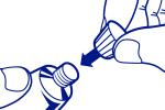 Step 2 Pierce tube of glue
